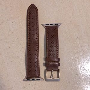 monowear Perforated Leather Apple Watch band